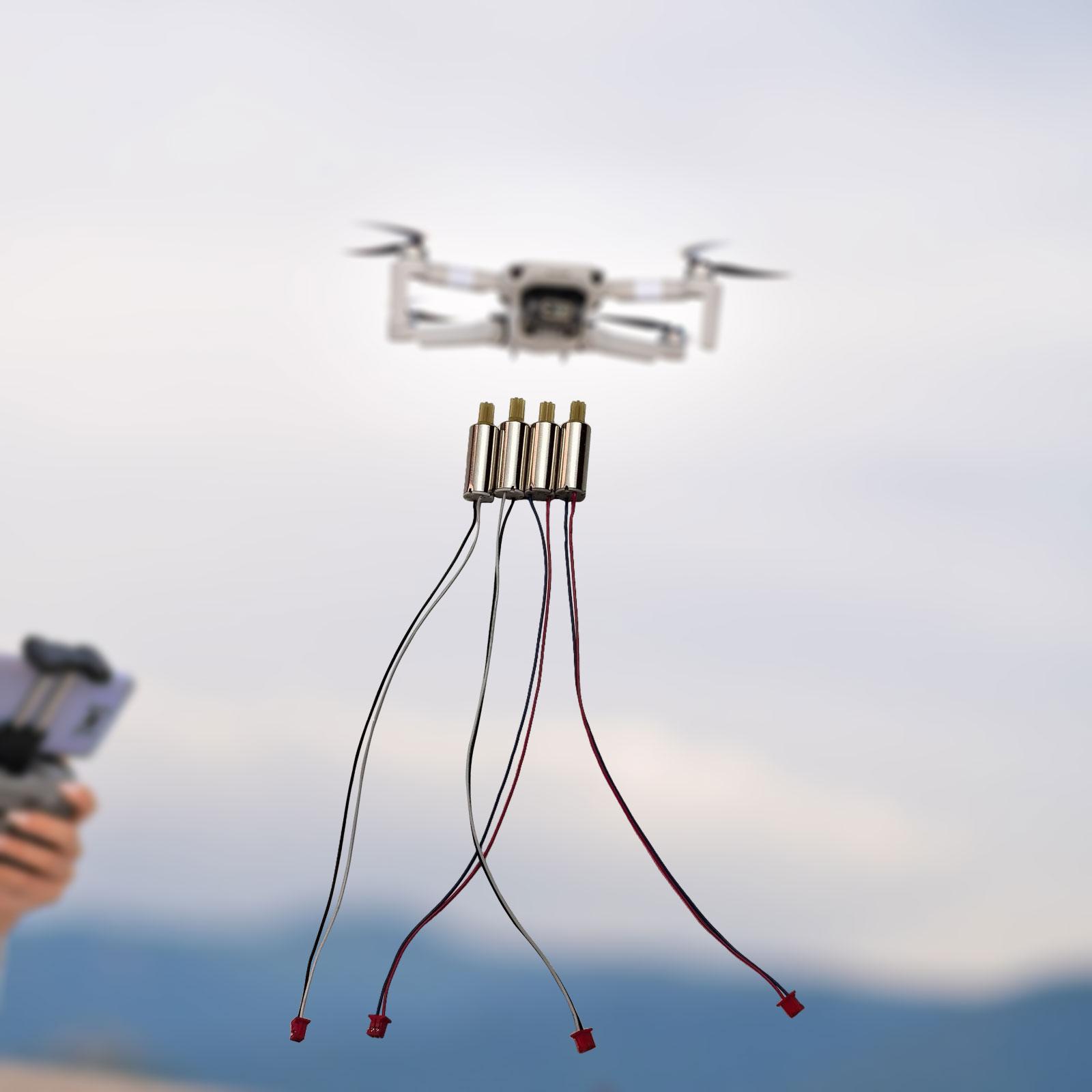 Drone Racing Motor - 4個入りRCドローンモーターコンポーネント、E88Pro、E88、DIY用RCドローンスペアパーツ