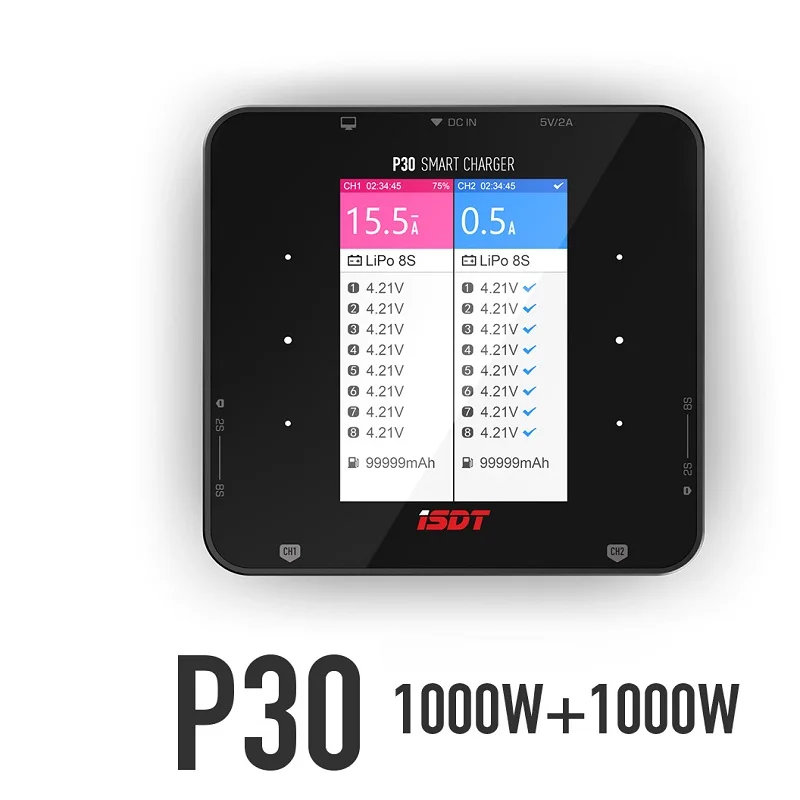 ISDT P30 デュアルチャンネル スマートバランス充電器 - Drone Racing Charger のレビューと価格