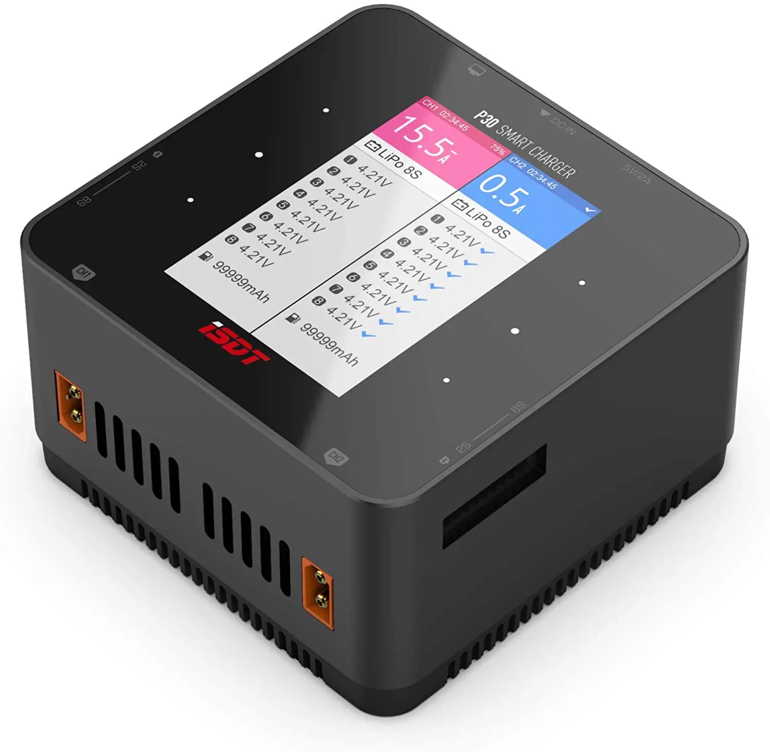ISDT P30 デュアルバランス充電器。信号チャンネル最大 - Drone Racing Charger のレビューと価格