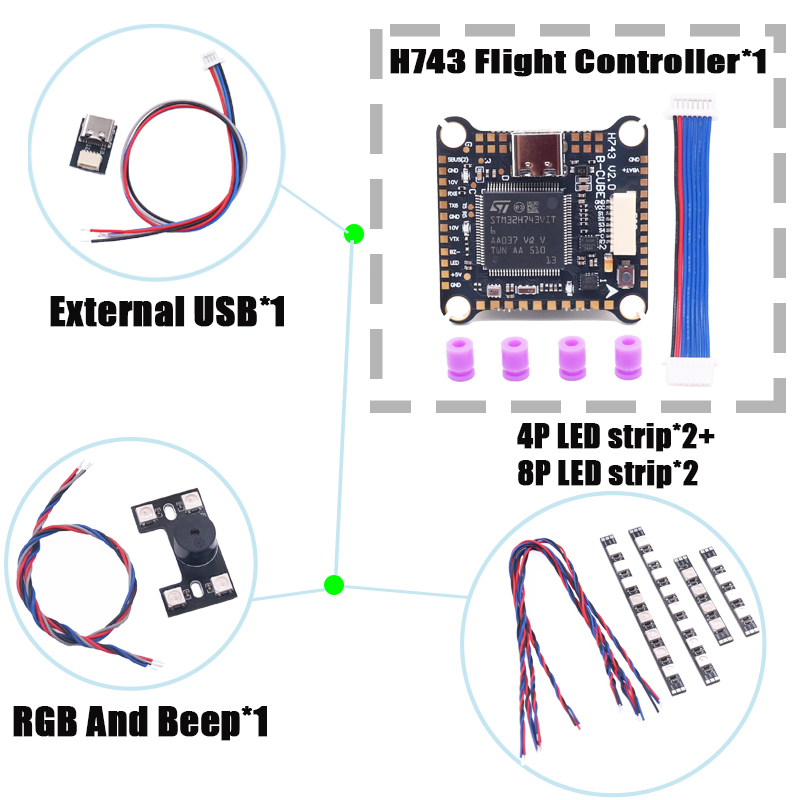 RCtoSky F4V3S PLUS F722 F745 H - Drone Racing Flight Controller のレビューと価格
