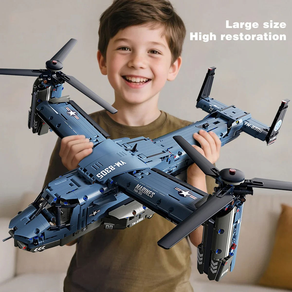 軍用V-22オスプレイティルトローター組み立てブロックセット - Jjrc Drone X12 のレビューと価格