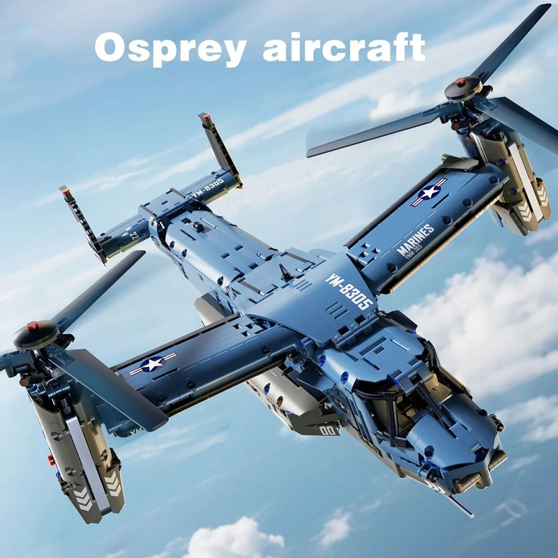 軍用V-22オスプレイティルトローター組み立てブロックセット - Jjrc Drone X12 のレビューと価格