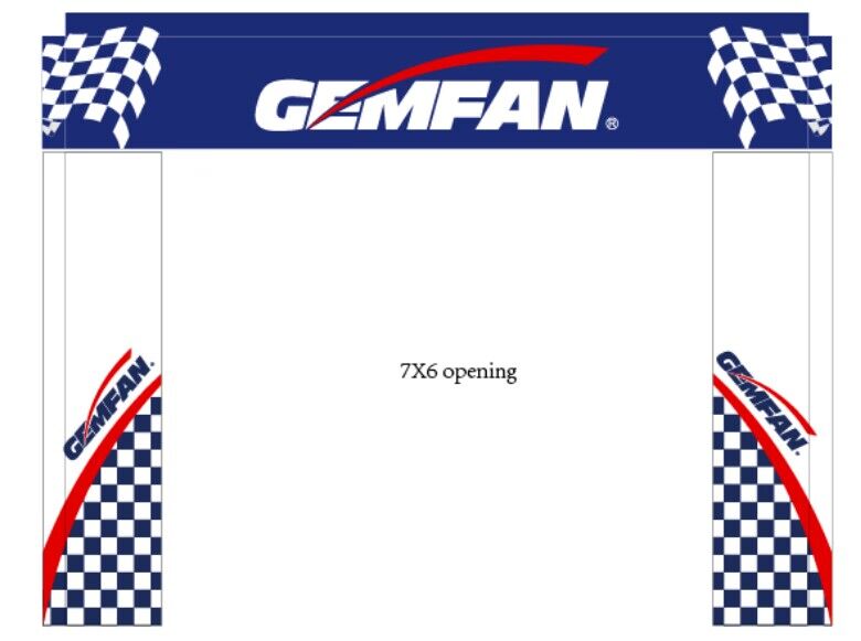 Gemfan 305x236 7x6ft fpvレースゲート - Drone Racing Gate のレビューと価格