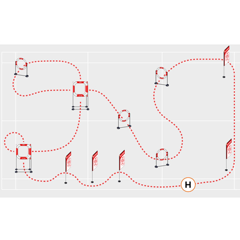 Ldarc 560 fpvフリースタイル屋外飛行旗竿rcクワ - Drone Racing Gate のレビューと価格